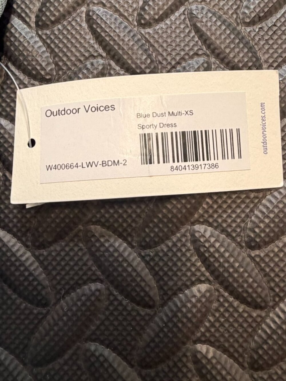 NWT Outdoor Voices Sporty Dress Blue Dust Multi Pleated Tennis XS - Picture 5 of 5
